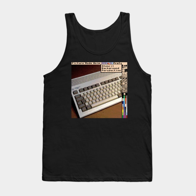 Amiga Deluxe Paint Tank Top by haunteddata